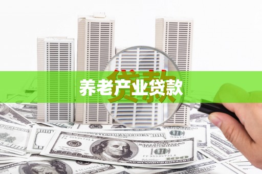 北市养老产业贷款