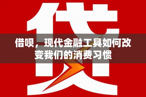 仙游借呗，现代金融工具如何改变我们的消费习惯