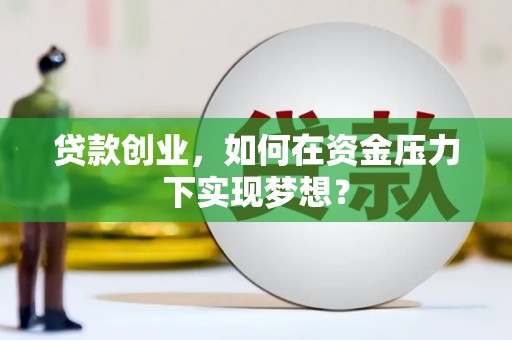 洋县贷款创业，如何在资金压力下实现梦想？