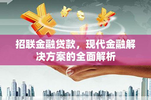 江岸招联金融贷款，现代金融解决方案的全面解析