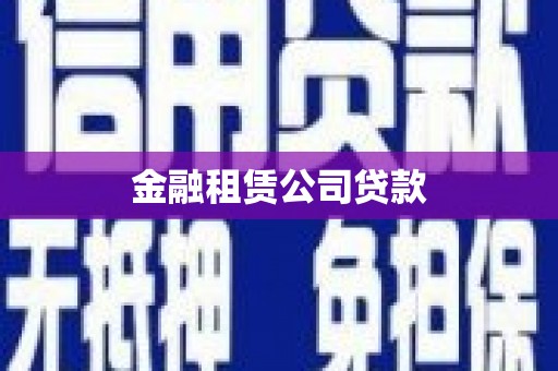环江金融租赁公司贷款